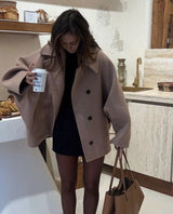 Valestra – Oversized Wool Coat For Women
