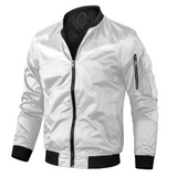 Roderic – Men’s Stand Collar Jacket with Ribbed Cuffs