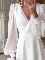 Bridget – Classic Long Sleeve Flowing Bridal Dress