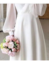 Bridget – Classic Long Sleeve Flowing Bridal Dress
