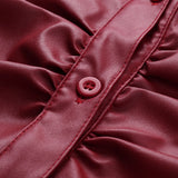 Aurelia - Leather Long Sleeve Blouse