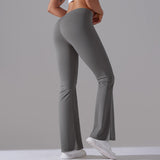Nianna - Flared High Waist Fitness Leggings