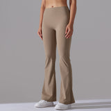 Nianna - Flared High Waist Fitness Leggings