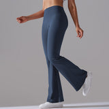 Nianna - Flared High Waist Fitness Leggings