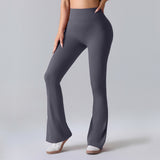 Nianna - Flared High Waist Fitness Leggings