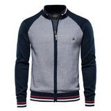 Ravello – Zip Knit Cardigan With Stand Collar