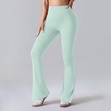 Nianna - Flared High Waist Fitness Leggings