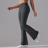 Nianna - Flared High Waist Fitness Leggings