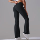 Nianna - Flared High Waist Fitness Leggings