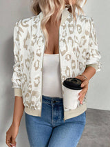 Almira - Shiny Womens Bomber Jacket With Zip