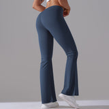 Nianna - Flared High Waist Fitness Leggings