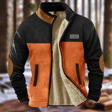 Renvald – Men’s Fleece Jacket with Shearling Lining