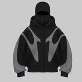 Draxen – Men’s Hoodie with Built-In Balaclava and Bold Streetwear Design