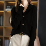 Elanara – Women’s Cashmere Button-Up Cardigan