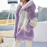 Faylura – Women’s Soft Plush Fluffy Hooded Cardigan