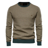 Caelen – Men’s Knit Sweater with Geometric Pattern