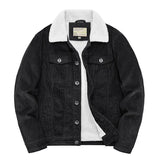 Levanor – Men’s Corduroy Jacket with Shearling Collar