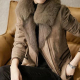 Rovella - Womens Biker Zip Jacket