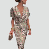 Aisling - Light Wrap Neck Dress