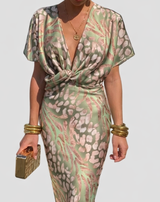 Aisling - Light Wrap Neck Dress