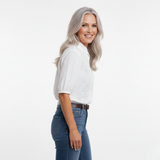 Mirellda – Bílá elegantní dámská halenka