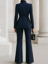 Lerisa - Womens Tailored Blazer And Trouser Suit Set