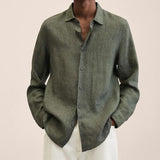 Olivane - Tailored Linen Long Sleeve Shirt