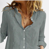 Verouxa - Women Loose Long Sleeve Shirt
