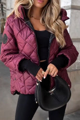 Ezmira – Women’s Quilted Jacket with Stand Collar