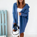 Thalora – Women’s Long Hooded Knit Cardigan