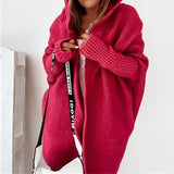 Thalora – Women’s Long Hooded Knit Cardigan