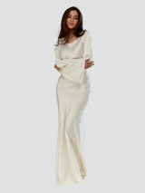 Élanor – Satin Silk Maxi Evening Dress