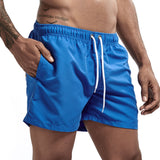 Bravion - Mens Swim Shorts With Drawstring And Side Pockets