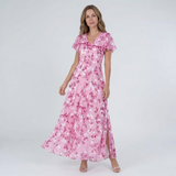 Pymira – Elegantní květinové maxi šaty