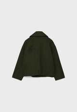 Elvarine - Women Double Breasted Short Jacket