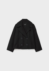 Elvarine - Women Double Breasted Short Jacket