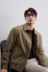 Alonzo – Men’s Collared Spring Jacket with Pockets