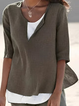 Marisse - Elegant Layered Effect Blouse