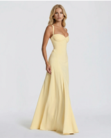 Ava Corset Maxi Dress - Yellow