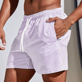 Azlano – Striped Swim Shorts Men