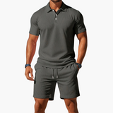 Adamor – Men's Polo Shirt And Shorts Casual Set