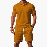 Adamor – Men's Polo Shirt And Shorts Casual Set