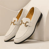 Edwarden – Mens Slip On Loafers With Metal Detail