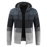 Maelric – Hooded Zip-Up Fleece Lined Sweater for Men