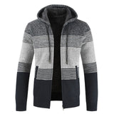 Maelric – Hooded Zip-Up Fleece Lined Sweater for Men