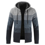 Maelric – Hooded Zip-Up Fleece Lined Sweater for Men