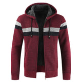 Maelric – Hooded Zip-Up Fleece Lined Sweater for Men