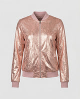 Almira - Shiny Womens Bomber Jacket With Zip