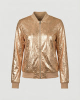 Almira - Shiny Womens Bomber Jacket With Zip