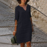 Yesha – Comfortable Linen Summer Dress